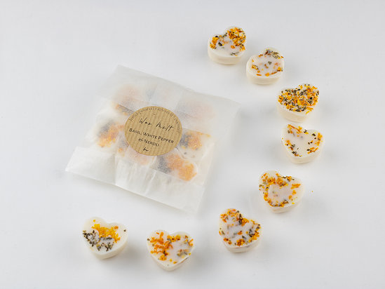 Basil, White Pepper & Neroli hand poured luxury wax melts