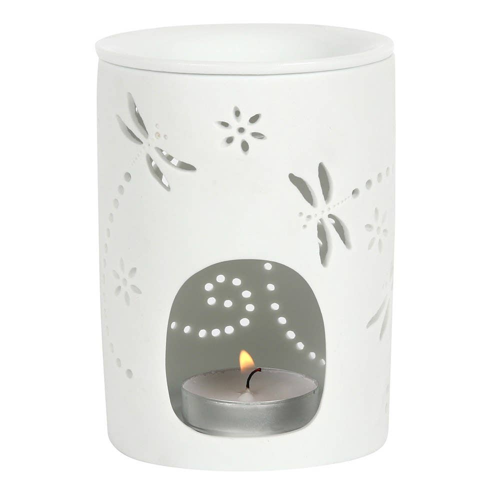 Cut Out Dragonfly Oil Burner and Wax Warmer